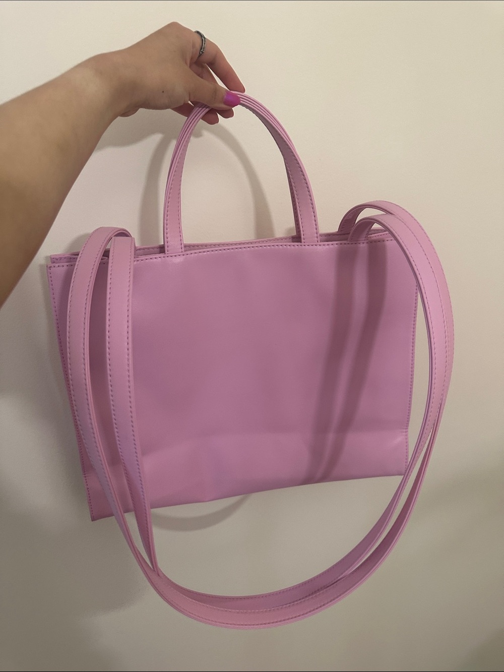 Telfar Bubblegum Pink Medium Shopping Bag Tote - Picture 2 of 8